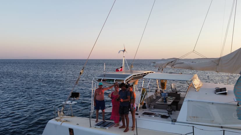 Small group kite vacation Antigua professional kite instruction luxury catamaran